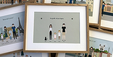 Affiches famille à personnaliser